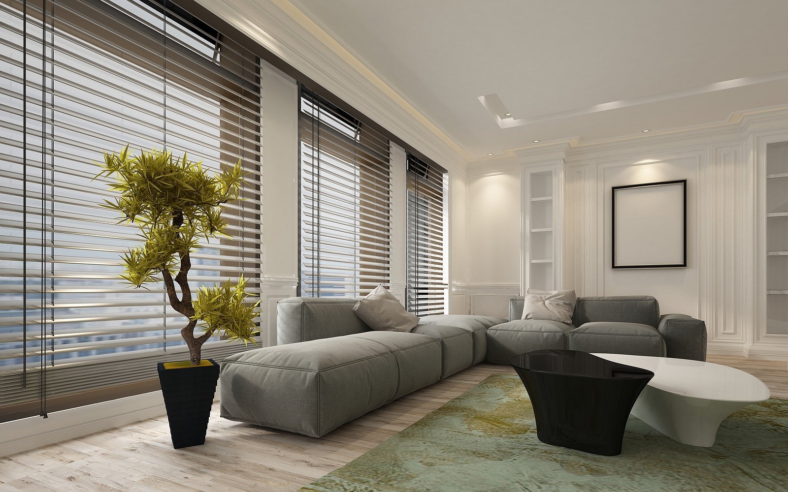 Venetian blinds are excellent for light control and privacy