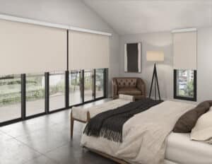 Installation of smart blinds in a Pickering home - Alt text: "Smart home custom blinds by Crazy Joe’s in Pickering