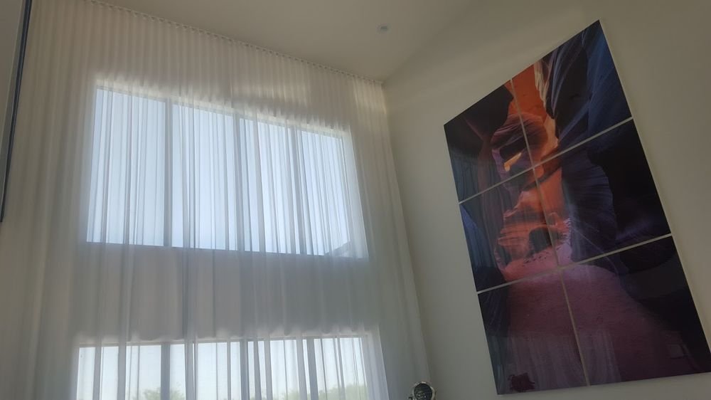 Crazy Joe’s showroom showcasing eco-friendly window treatments near Brampton