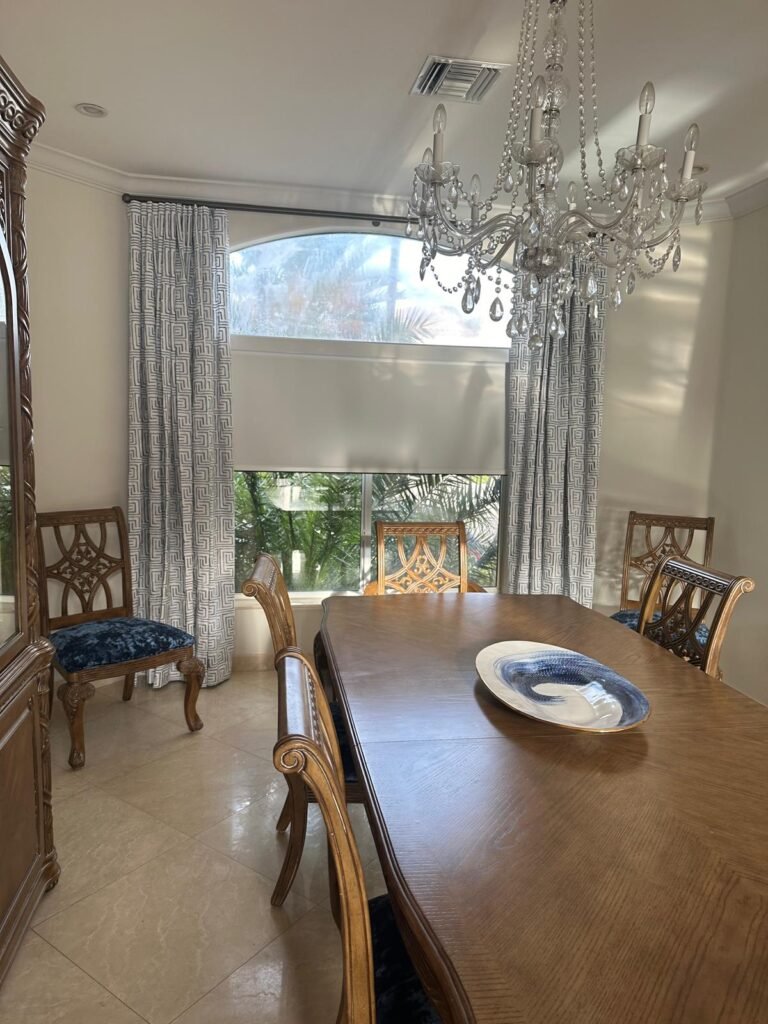 Installation of Custom Roller Shades by Crazy Joe’s in Brampton