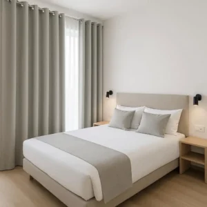 Eyelet Drapes Modern Guest Rooms Simple, contemporary, and easy to operate-fits seamlessly with minimalist designs.