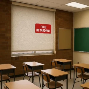 Fire Retardant Blinds Public School Classrooms Safe, compliant, and secure-meets strict fire safety regulations.