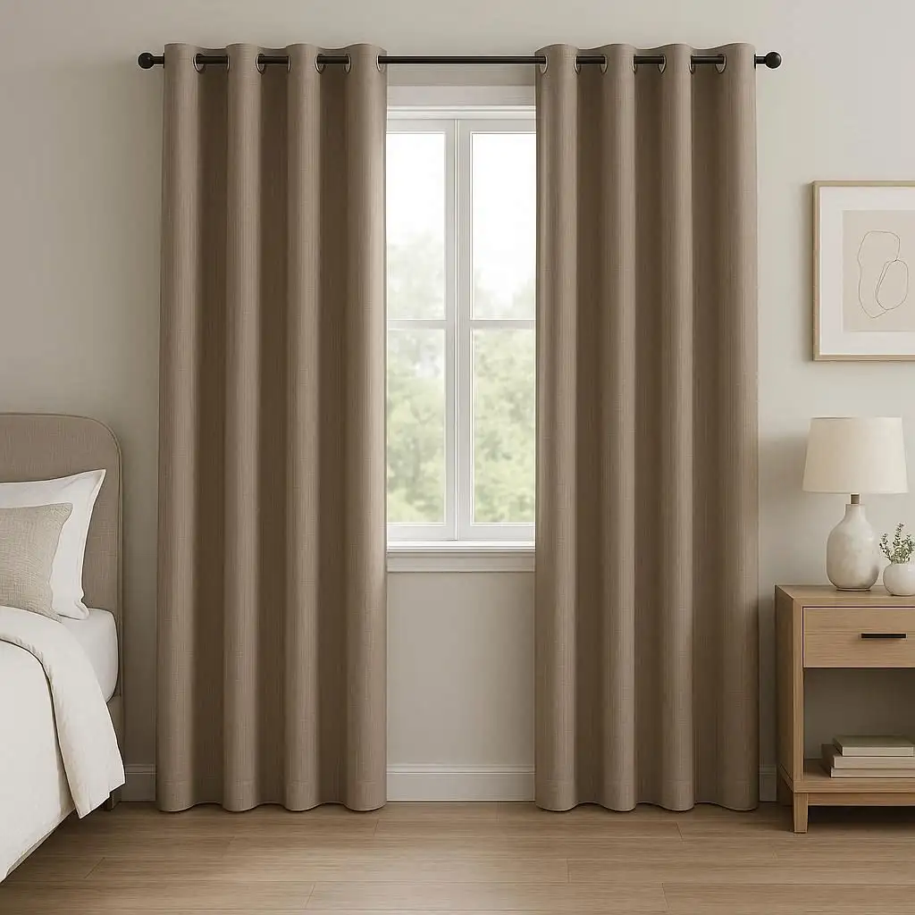 Grommet Drapes Casual Guest Rooms Contemporary, easy-slide, and practical-ideal for frequent opening and closing.